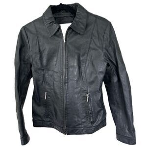 Wilsons Leather Maxima Thinulate Ultra Insulation Leather Zip Up Bike Jacket M